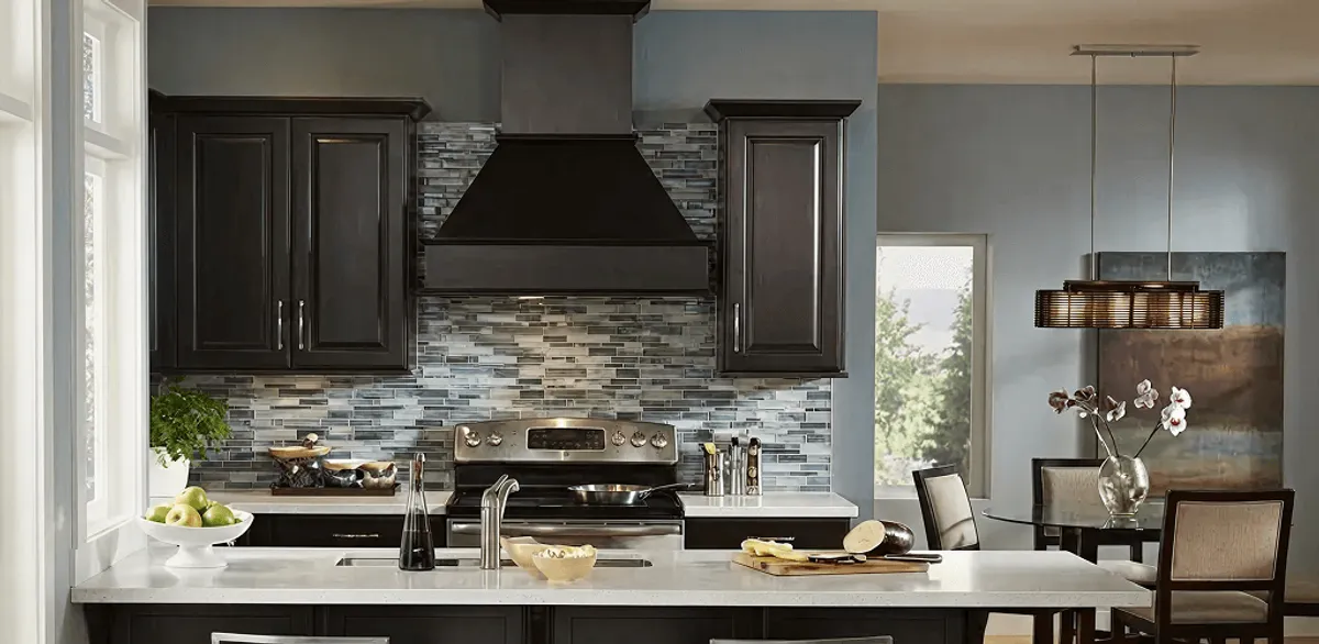 Kitchen cabinet painting and refinishing in a modern kitchen in Tuscaloosa, AL